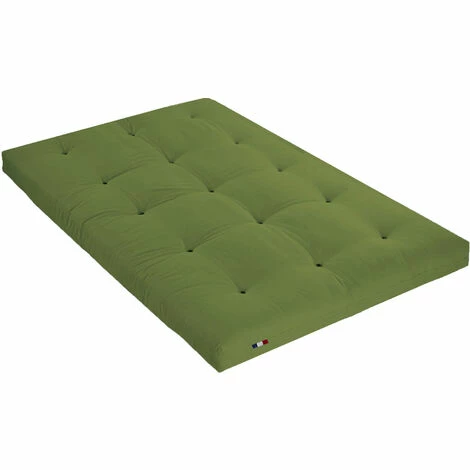 Sortie 👍 TERRE DE NUIT Matelas Futon Pistache En Coton 90x190 - Vert 🤩 – Image 2