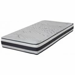 Vente flash 😍 EBAC LITERIE Matelas Louxor 90x190 - Latex - Hauteur 21 Cm - Soutien Morphologique 5 Zones Confort - Gris 🛒