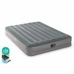 Budget 😉 Matelas Gonflable Mide Rise Flex Pump Fiber Tech 2 Places - Intex ✨