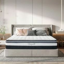 Acheter ⭐ Vesgantti Boxtop Matelas 26cm Épaisseur Ressort Ensachés En Mousse Mémoire De Forme 7 Zones De Confort CertiPUR-US(120*190) ✔️