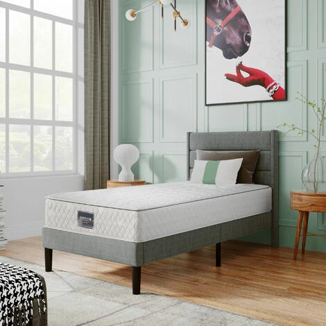 Acheter 🤩 ASUPERMALL Matelas à Noyau à Ressorts, Matelas En Mousse Froide 7 Zones, Noyau à Ressorts Ensachés, 90x200cm, 100% Certifié Oeko-Tex, Revêtement Matelassé En Microfibre, 100 Nuits De Sommeil D'essai, Degré De Dureté H3, Hauteur 25cm 🤩 – Image 2