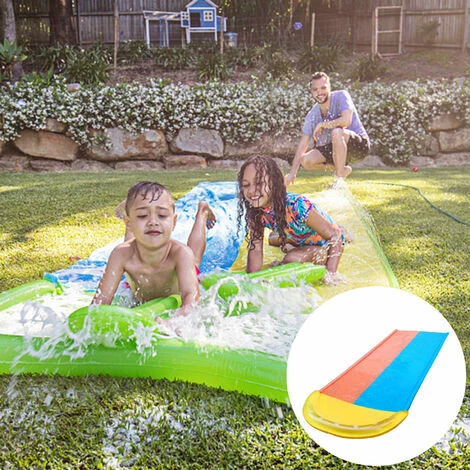 Promo 👍 XICHAO Tapis De Glisse Gonflable Avec Deux Planches De Surf Piscine Jeu En Plein Air ✔️ – Image 4