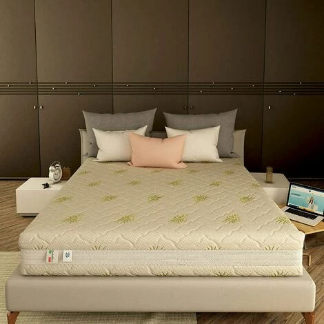 Coupon 🎉 Baldiflex Matelas Mémoire De Forme Ergonomic 3 Couches Traitees, Revetement Regenerant En Tissu Aloe, Melodia 90x190 Cm 👏 – Image 4