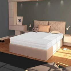 Promo ✔️ Baldiflex Matelas Easy Silver H 15 Cm Avec Revetement En Tissu Antibacterienne 90x190 Cm 💯