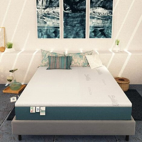 Vente flash 🎁 Baldiflex Matelas Mousse Plus Top Fresh - Mémoire De Forme - 4 Couches - Revetement Cooler 80x200 Cm 💯 – Image 4