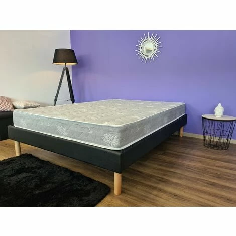 Vente flash 🥰 PROVENCE LITERIE Matelas 140x200 X 19,5 Cm + Oreiller Visco - Une Face Soutien Souple Et Une Face Soutien Ferme - Reference Nina - Tissu A L'Aloe Vera - Noyau Poli Lattex HR Dernière Génération Indéformable - Très Respirant 🧨 – Image 3