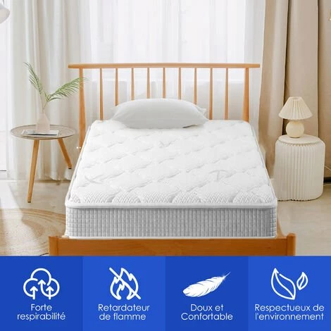 Top 10 ❤️ AIIBOT Matelas 90x190 Matelas Ressorts Ensachés Avec 7 Zones Matelas à Haute Élasticité Hypoallergénique Et Respirant ⌛ – Image 4