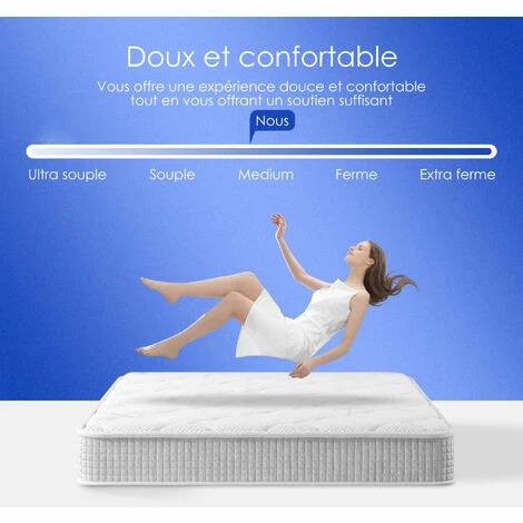 Top 10 ❤️ AIIBOT Matelas 90x190 Matelas Ressorts Ensachés Avec 7 Zones Matelas à Haute Élasticité Hypoallergénique Et Respirant ⌛ – Image 5