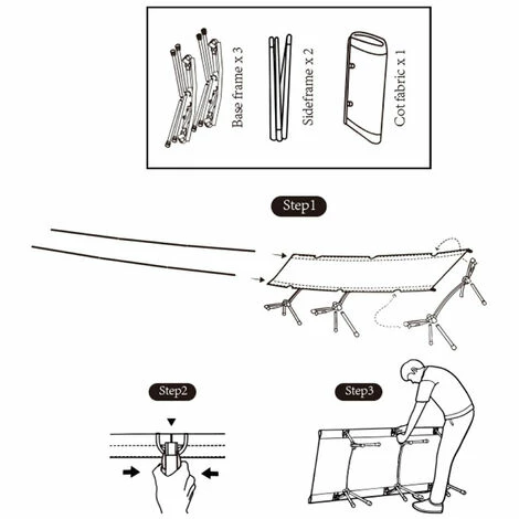 Meilleure affaire 🧨 SHINETRIP Lit De Camping Pliant En Plein Air Léger Lit De Camp à Usage élevé Et Faible Portable Chasse Lit De Couchage Simple Pour La Maison Camping Randonnée Voyage Plage Arrière-cour Randonnée , Sable - Sable 🤩 – Image 4
