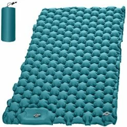 Remise 😍 SUPERSELLER Tapis De Camping Léger Pour 2 Personnes Matelas Pneumatique Portable Matelas De Couchage Imperméable Pour Sac à Dos - Lac Bleu 🎁