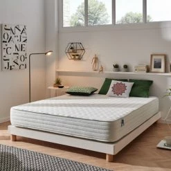 Budget ❤️ Matelas Confort | NATURALEX PEDIC 70x190 Cm Mousse à Mémoire De Forme HD | Accueil Latex + HR | 7 Zones Grand Confort | NATURALEX | 20 Cm - Blanc ⭐