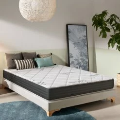 Coupon ❤️ Matelas VISCOSYSTEM 70x190 Cm Mousse à Mémoire De Forme HD | Accueil Latex + HR | 7 Zones Grand Confort | NATURALEX | 22 Cm - Blanc 🤩