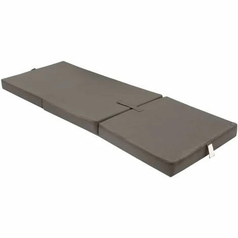 Acheter 👏 NOVA Matelas En Mousse Pliant 190 X 70 X 9cm Avec Diverses Couleurs Fermeture Matelas En Mousse Pliable En 3 Sections 190 X 70 X 9 Cm Gris Couleur : Gris ❤️ – Image 3