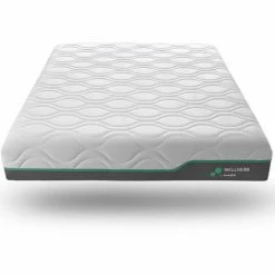 Acheter 🌟 Matelas Mémoire De Forme 160x200 Wellness Hybrid Hbedding - Mousse à Effet Mémoire De Forme, Latex, 25cm D'épaisseur - Blanc 🌟