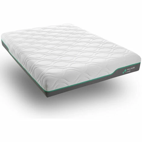 Acheter 🌟 Matelas Mémoire De Forme 160x200 Wellness Hybrid Hbedding - Mousse à Effet Mémoire De Forme, Latex, 25cm D'épaisseur - Blanc 🌟 – Image 3