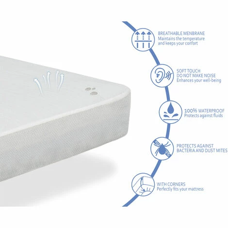 Top 10 🔔 DREAMDI Pack Matelas 90X190 HERMES LIT ENFANT, Epaisseur 11 CM + 1 Oreiller A Memoire 90x35 + 1 Protege Matelas 90x190 ⭐ – Image 5