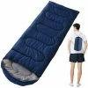 Meilleure vente 🤩 TINOR Ultralight Enfant Adulte Duvet, Sac De Couchage Froid Pour Camping Hiking Trekking Randonnée Extérieur Compact Sac De Couchage - Bleu Marin（0.7kg） 🤩