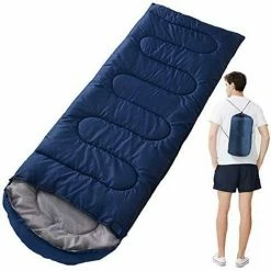 Meilleure vente 🤩 TINOR Ultralight Enfant Adulte Duvet, Sac De Couchage Froid Pour Camping Hiking Trekking Randonnée Extérieur Compact Sac De Couchage - Bleu Marin(0.7kg) 🤩