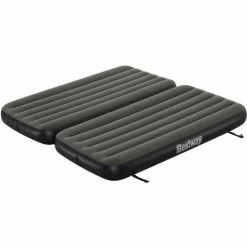 Promo 🤩 Lit 3 En 1 - BESTWAY - Airbed Tritech™ Connect And Rest™ - Lits Jumeaux, Lit Surélevé, Lit King Size - 188 X 99 X 25 Cm - 🥰