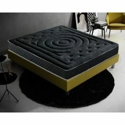 Meilleure vente 🔔 ILOVESLEEP Matelas En Mousse à Mémoire De Forme - BlackMoon - 21 Cm De Haut - Revêtement En Graphène 90x190 😉