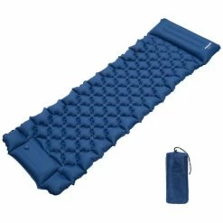Meilleur prix 😍 VINGO Tapis De Couchage Gonflable Avec Matelas Pneumatique Pour Pompe A Pied D'oreiller Pour La Randonnee, La Randonnee, Les Voyages,Bleu Roi,192*60*8.5cm - Bleu Roi 🥰
