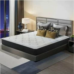 Nouveau 🔔 IZTOSS Luxe Matelas 160x200 Cm Mémoire De Forme Memo - épaisseur 18cm- 8 Zones De Confort Mousse Mémoire Adaptative 🤩