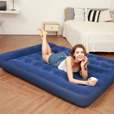 Les meilleures critiques de 🌟 YOOUYIDA Matelas Gonflable Matelas Gonfleur Pied 198cm*138cm*62cm,blue Pour Le Voyage, La Maison 💯 – Image 3