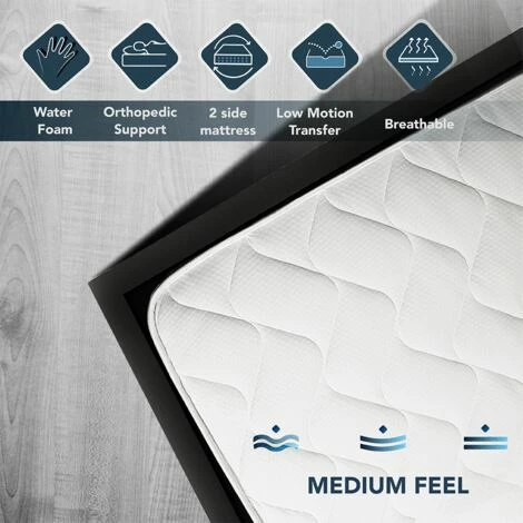 Acheter 👏 TANHK Matelas à Mémoire De Forme 100% Made In Italy | Orthopédique Fermetée Moyenne | Système Anti Points De Pression | Hypoallergénique, Anti Bactéries Et Acariens | Haute Respirabilité | Simple 90 X 190 ❤️ – Image 3