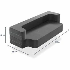 Budget ⭐ DORMALIT Matelas Lit Futon Kma-Lit Pliant 100x190 - Epaisseur 24 Cm Canape Lit - Matelas Lit ⌛