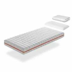 Top 10 😍 DORMALIT Pack Matelas 90X180 LIT ENFANTS H18 CM NUKA + 1 Oreiller Junior 90x35 Cm + 1 Protege Matelas 90x180 Cm 🤩