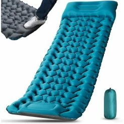 Promo 🔥 KARTOKNER Matelas De Camping Autogonflant Matelas De Couchage Tente Randonnée Adulte Tapis De Sol Auto-gonflant Joint Pliable Compact Ultra-léger Petit Matelas De Plage/voyage (bleu Paon) 🔥