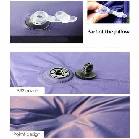 De gros 👍 KARTOKNER Matelas De Couchage, Léger, Auto-gonflant Avec Oreiller Pour Le Camping Et La Randonnée183*57*2.5cm(vert) 🎁 – Image 4