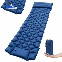 Les meilleures critiques de 🎁 Hengda Tapis De Couchage Gonflable,Tapis De Couchage Gonflable,grande Taille,pour Camping,randonnée,voyage - Bleu- Un Siège - Bleu 🎁