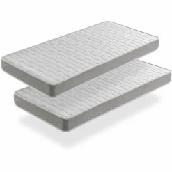 Grosses soldes 😉 DREAMDI LOT X2 Matelas Mousse 70x190 APOLO, Epaisseur 14 CM,Ergonomique Et Respirant ⭐