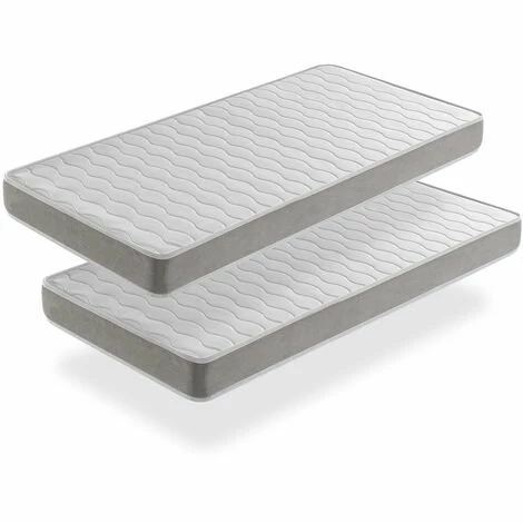 Grosses soldes đ DREAMDI LOT X2 Matelas Mousse 70x190 APOLO, Epaisseur 14 CM,Ergonomique Et Respirant â
