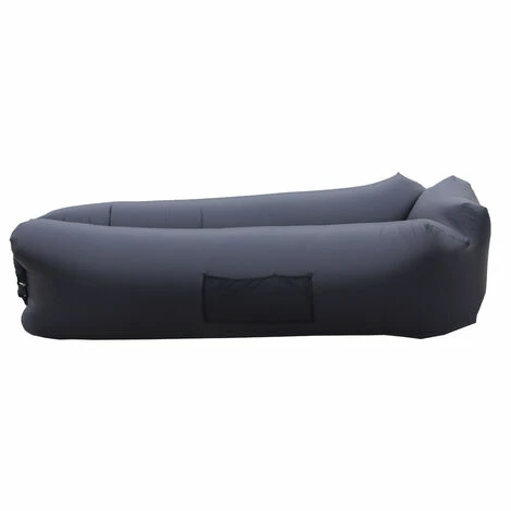 Budget 🥰 TANCYCO Super Léger Extérieur Rapide Infaltable Air Sofa Canapé Portable Lit Gonflable Pliable Plage Sleeping Lounger Laybag,Le Noir,260 * 70cm 🎁