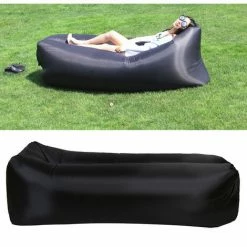 Acheter ⌛ TANCYCO Canapé D'air Portable Extérieur Canapé-lit Paresseux Lit Gonflable Pliable Intérieur Sac De Couchage De Plage Vente Directe D'usine Ciel,Le Noir 🧨