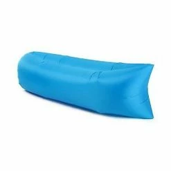 Promo 👍 Ensoleillé 1pc Selffree Outdoor Camping Gonflable Canapé Mat Ultralight Beach Sleeping Camping Mat (bleu) 😉
