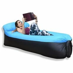 Les meilleures critiques de ❤️ FR-LIFE Hamac Gonflable Portatif Pliable Avec Un Petit Sac Air Sofa Imperméable,235*70CM BR-Vie (Bleu) 🧨