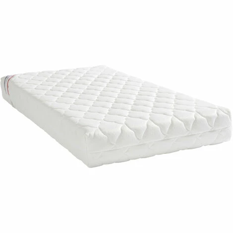 Bon marché ❤️ PTIT LIT P'tit Lit - Matelas Enfant/Bébé Croissance - 70x140 Cm - Évolutif : 1 Face Mémoire De Forme (-9 Mois) / 1 Face Mousse 23kg/m3 (+ 9 Mois) - Anti Acarien - Déhoussable - Fabrication Française - Blanc ❤️