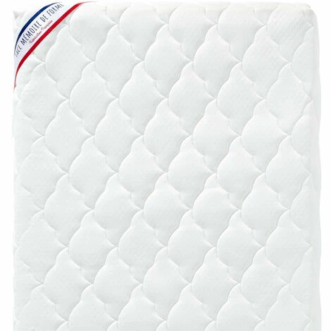 Bon marché ❤️ PTIT LIT P'tit Lit - Matelas Enfant/Bébé Croissance - 70x140 Cm - Évolutif : 1 Face Mémoire De Forme (-9 Mois) / 1 Face Mousse 23kg/m3 (+ 9 Mois) - Anti Acarien - Déhoussable - Fabrication Française - Blanc ❤️ – Image 3
