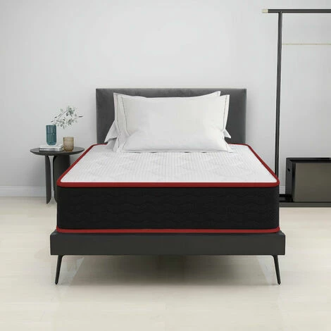 Offres 👍 BOLLI Matelas 90x200 - Épaisseur 16cm - Luxe Matelas De Lit D'Adulte Et D'enfant - Mousse à Mémoire - 7 Zones De Confort Mousse Mémoire Adaptative 😀 – Image 3