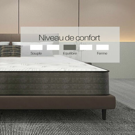 Sortie 🥰 BOLLI Matelas 90x190 - Épaisseur 16cm - Luxe Matelas De Lit D'Adulte Et D'enfant - Matelas à Mémoire De Forme - 7 Zones De Confort Mousse Mémoire Adaptative 😀 – Image 3