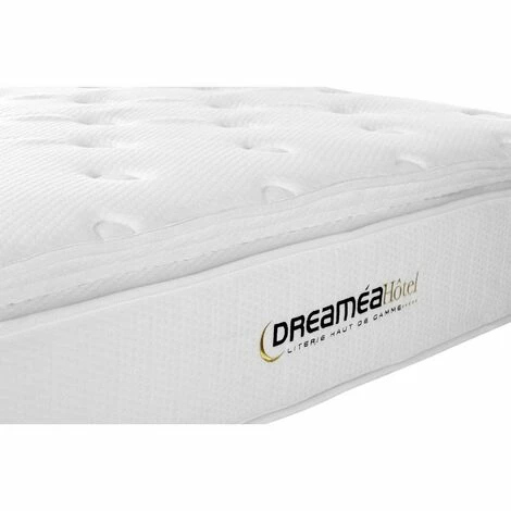 Offres 🔥 VENTE-UNIQUE.COM Matelas Anti-feu Ressorts Ensachés Et Surmatelas Intégré DELICE De DREAMEA HOTEL - 140 X 190 Cm 🥰 – Image 4
