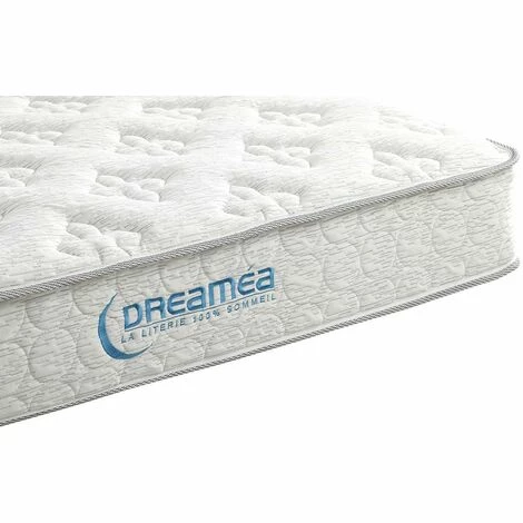 Meilleur prix 😀 VENTE-UNIQUE.COM Ensemble Sommier + Matelas Ressorts Ensachés ép22cm SERENITE De DREAMEA - 140x200 Cm 💯 – Image 3
