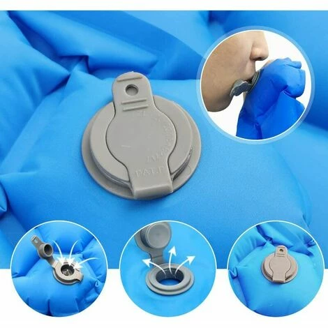 Coupon 🔥 Bleu Royal Avec Oreiller Diamant Tente Extérieure Matelas De Couchage Camping Ultra-léger Portable Pentagonal étanche à L'humidité,HANBING 🔔 – Image 3