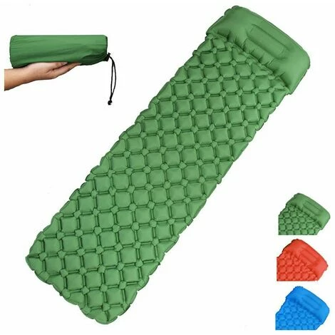 Coupon 🔥 Bleu Royal Avec Oreiller Diamant Tente Extérieure Matelas De Couchage Camping Ultra-léger Portable Pentagonal étanche à L'humidité,HANBING 🔔 – Image 5