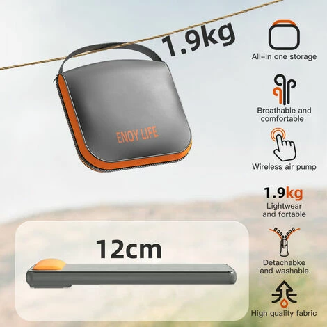 Meilleur prix 😀 HAPPYSHOPPING Matelas Pneumatique Pliant Portable épaississement Automatique, S - S 🌟 – Image 3