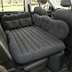 Meilleure affaire 👍 Yoouyida Matelas Voiture Lit De Voyage Gonflable Maison Tapis De Camping En Plein Air Flocage Arrière Plus Matelas D'Air Pour Suv, Noir 🥰