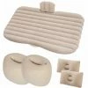 De gros 👍 DONTODENT Matelas De Lit De Voiture à Air, Coussin De Matelas à Air, Siège De Voiture Multifonctionnel Avec Pompe à Air Et Oreiller, Grain Droit - Beige (jetée De Stockage) ⭐